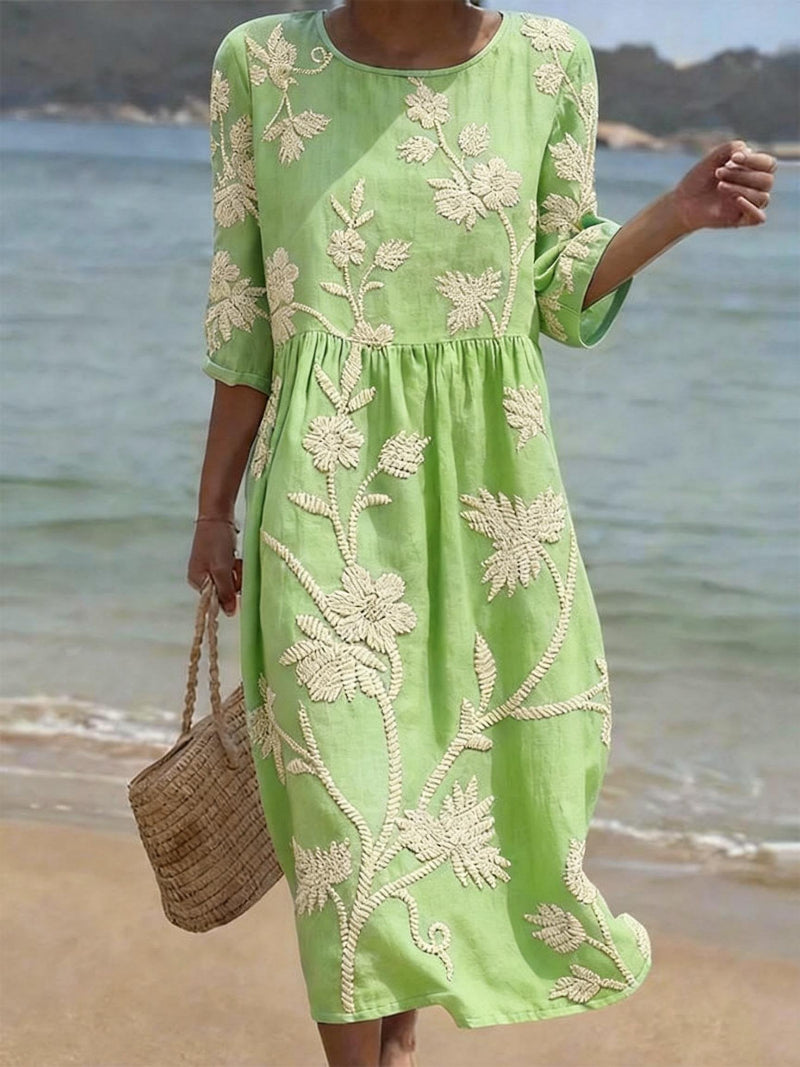 Blooming Floral Pattern Dress