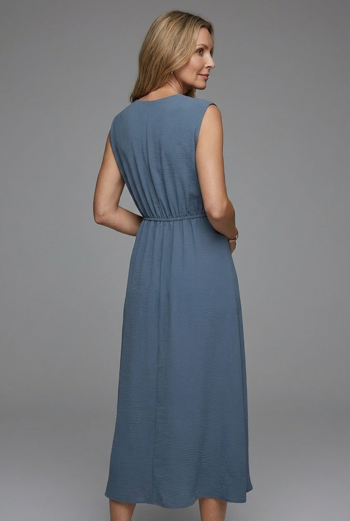 Sophia™ | Sleeveless Twist Waist Midi Dress