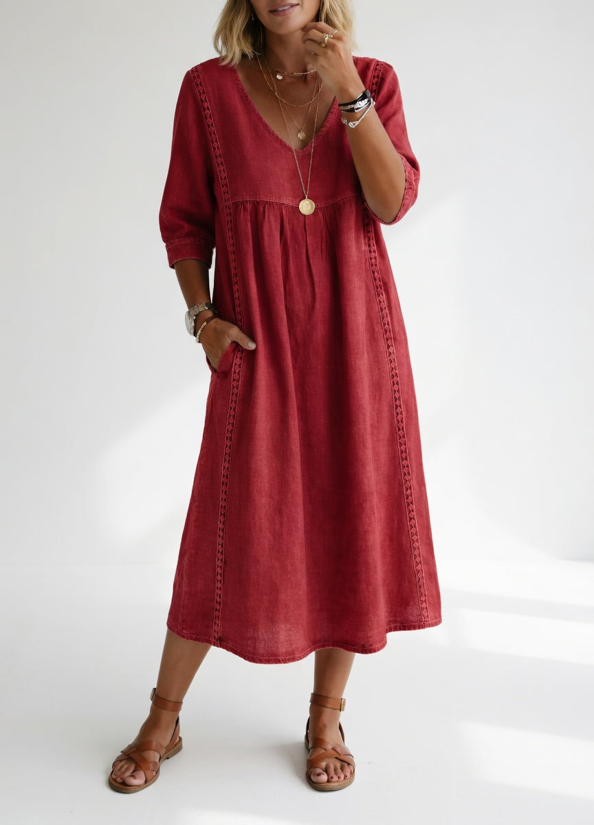 Lioréa™ — Chic Casual Midi Dress