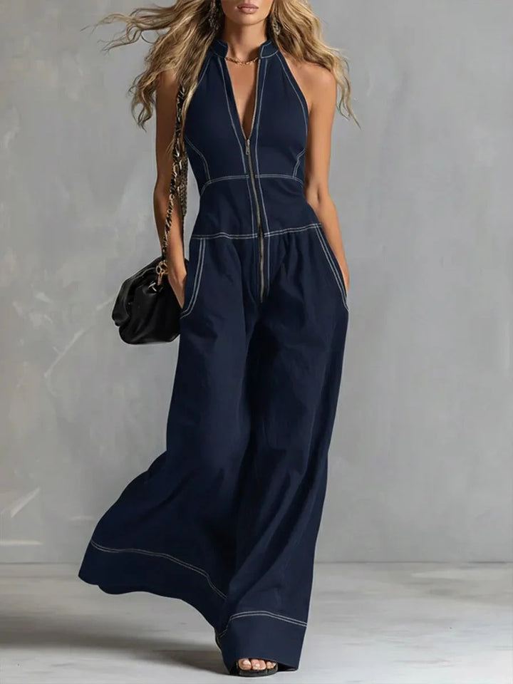 Helena | Zip-Front Jumpsuit