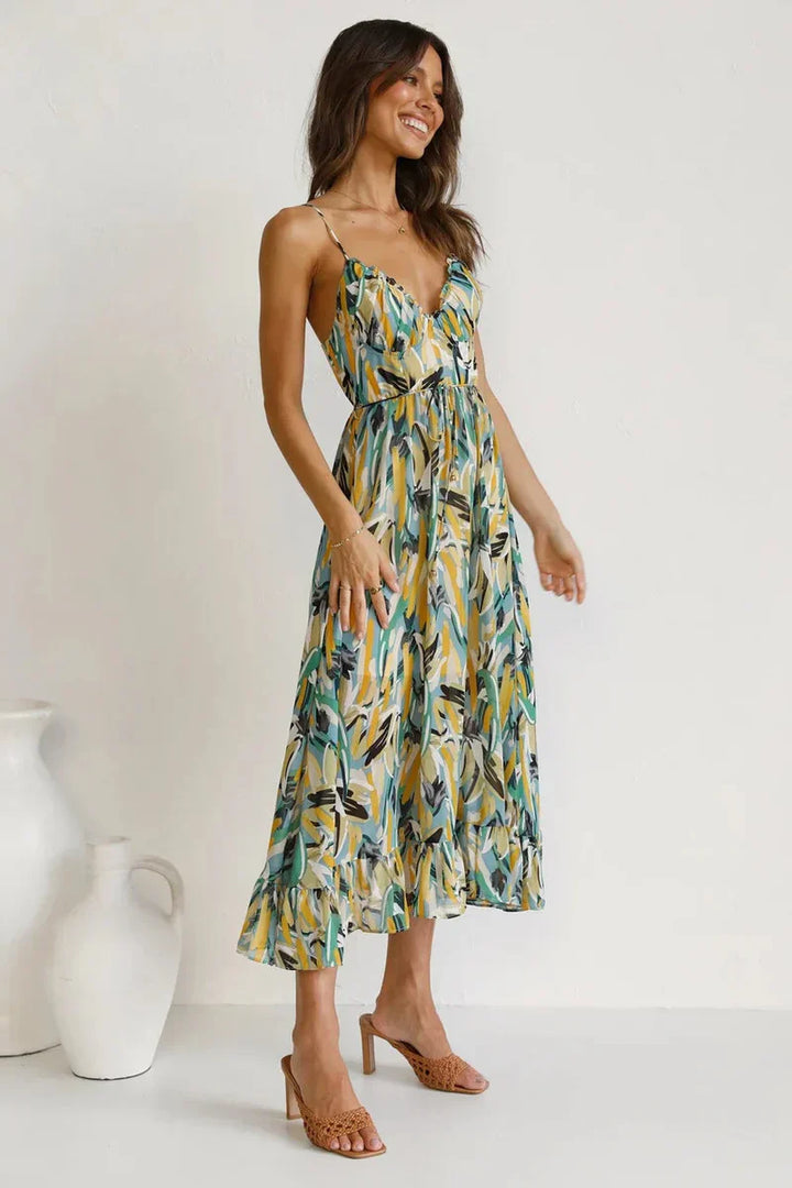 GABRIELLA | Breezy Printed Summer Dress for Effortless Comfort and Radiant Style