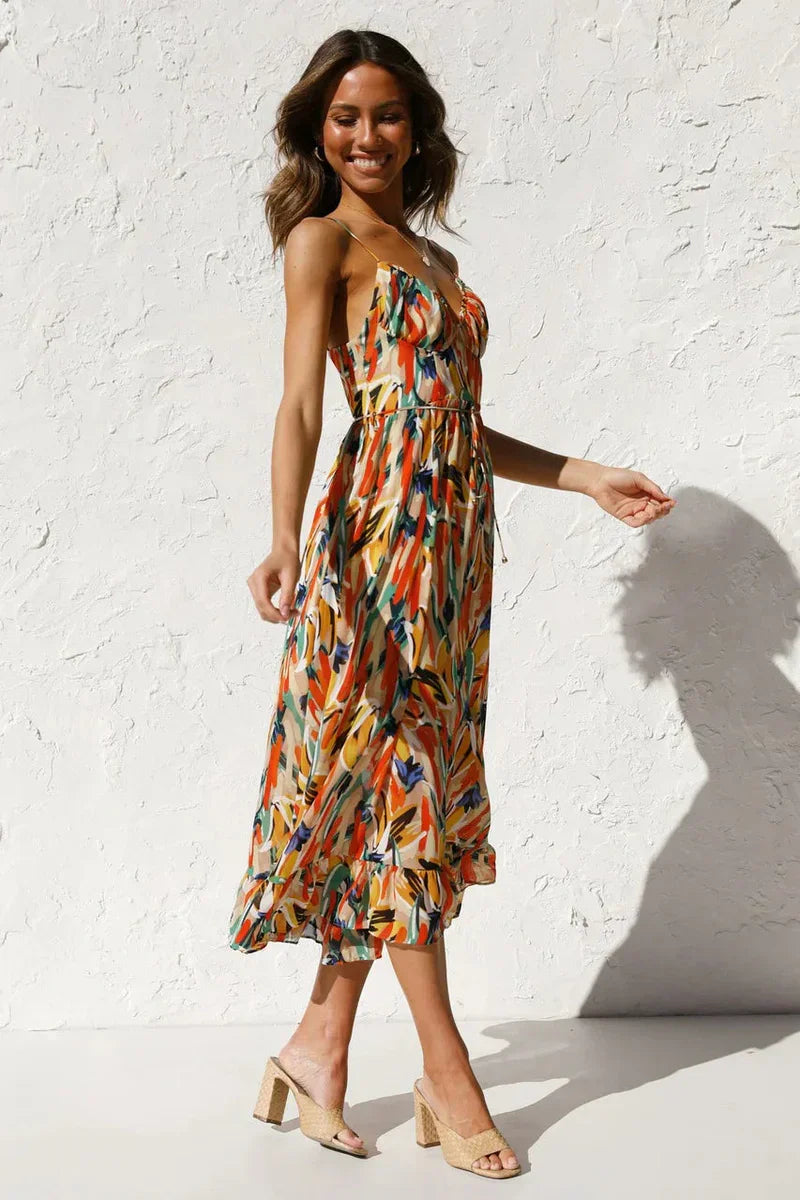 GABRIELLA | Breezy Printed Summer Dress for Effortless Comfort and Radiant Style