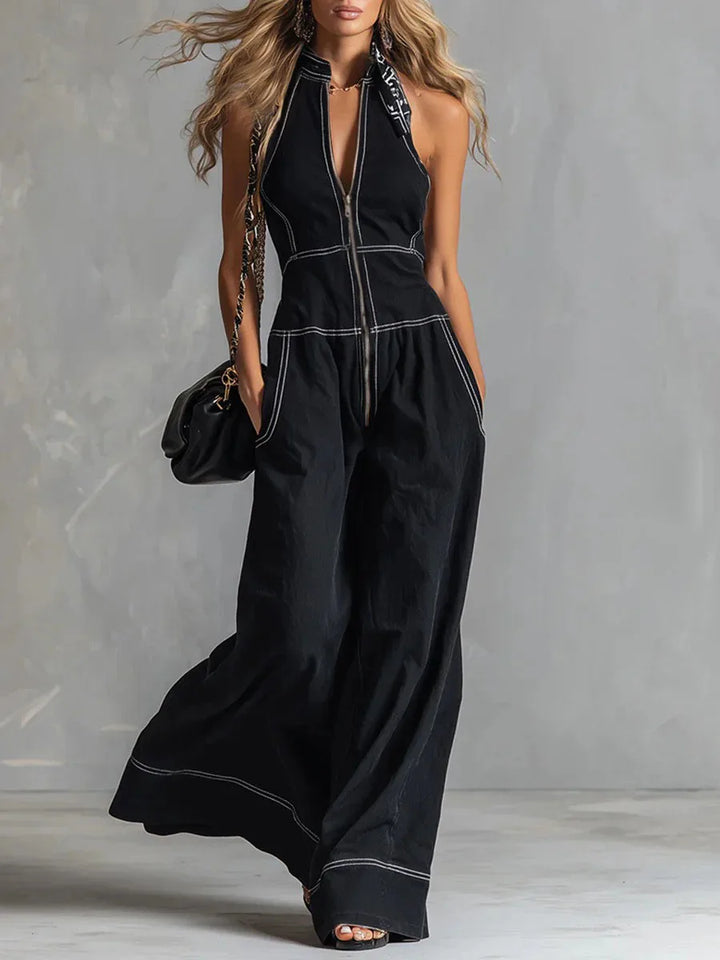 Helena | Zip-Front Jumpsuit