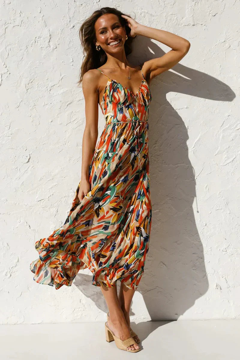 GABRIELLA | Breezy Printed Summer Dress for Effortless Comfort and Radiant Style