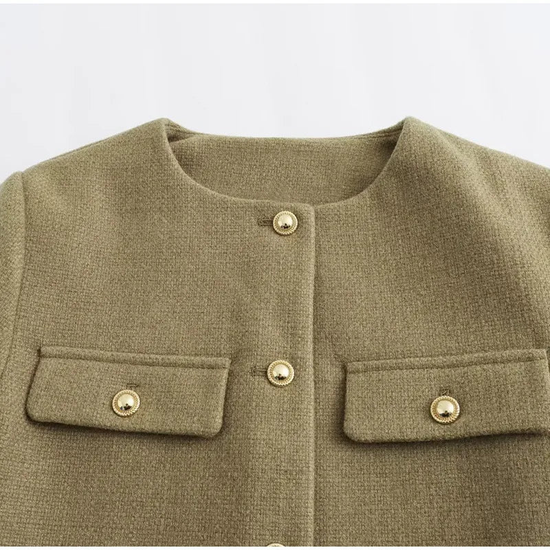 Tweed Double Pocket Jacket