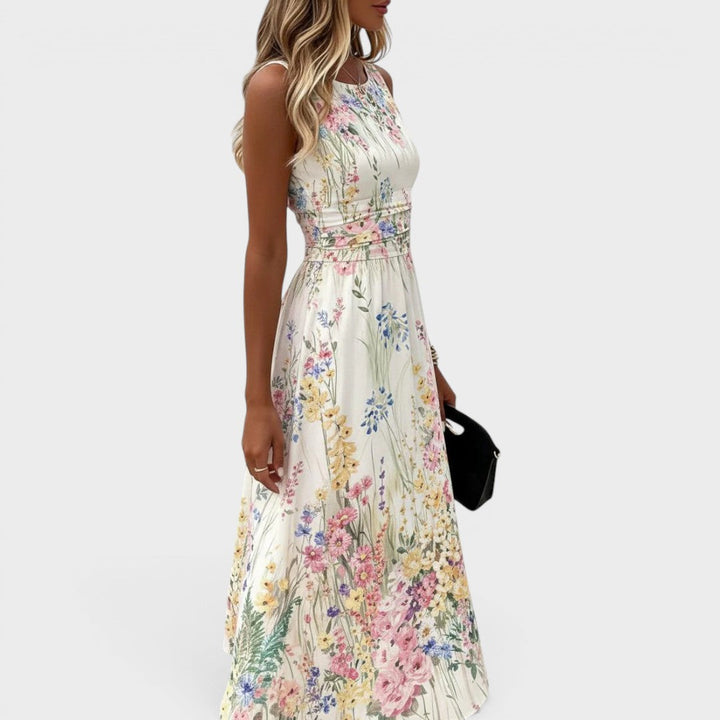 Sloane – Sleeveless Floral Midi Dress