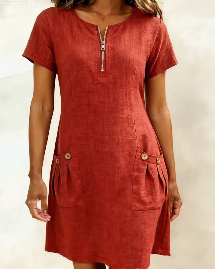 Lina Dress — Natural Elegance for Everyday