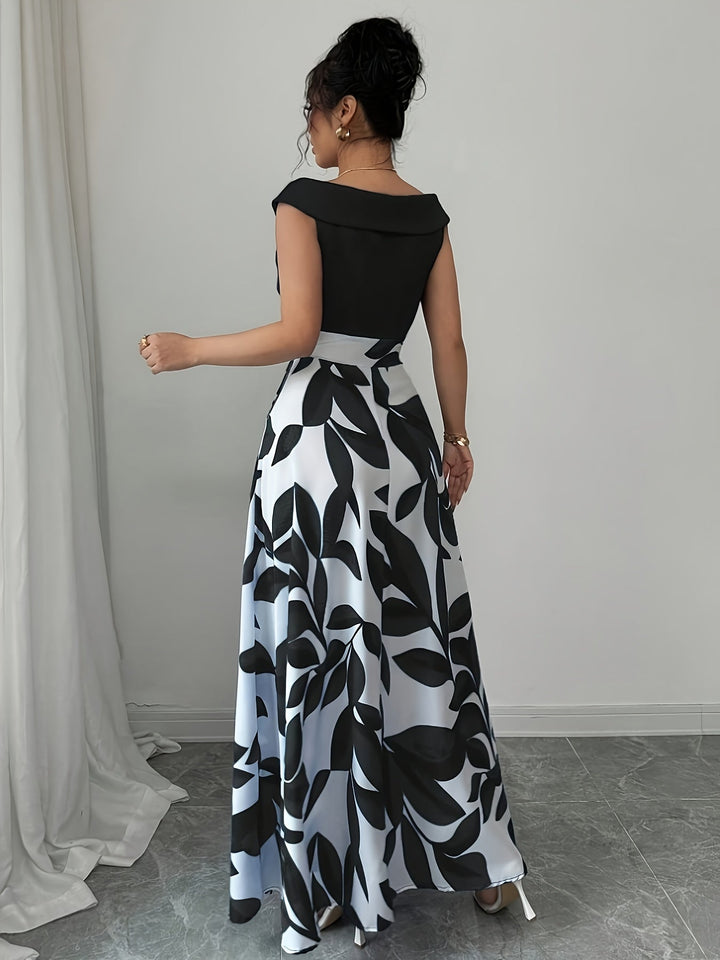 Celeste™ | Botanical A-Line Maxi Dress