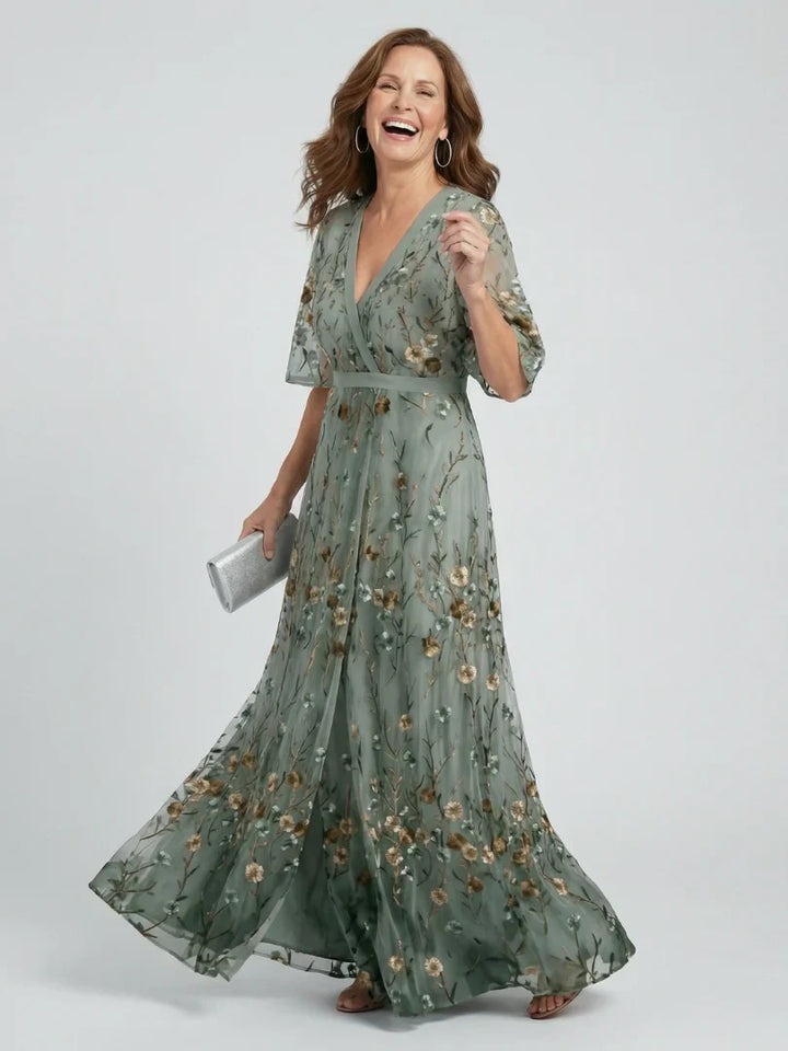 Willow™ | Embroidered Floral Maxi Dress