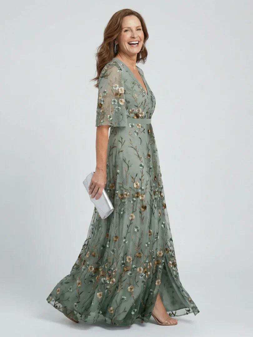 Willow™ | Embroidered Floral Maxi Dress