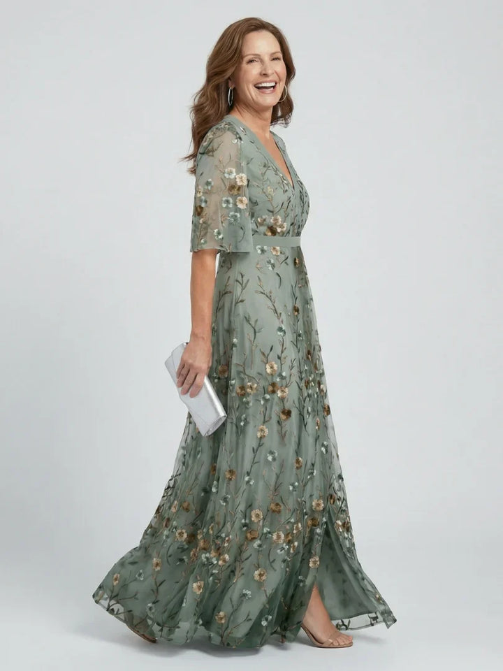 Willow™ | Embroidered Floral Maxi Dress