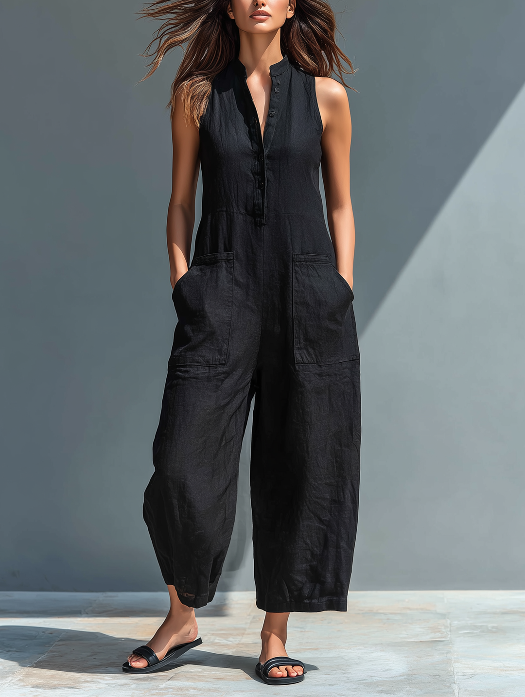 Claire™ | Casual Linen Jumpsuit