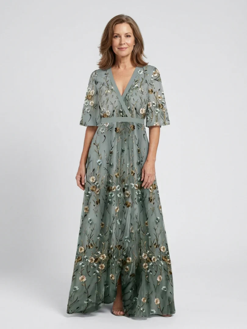 Willow™ | Embroidered Floral Maxi Dress