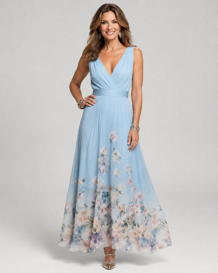 Mila | Sleeveless A Maxi Dress