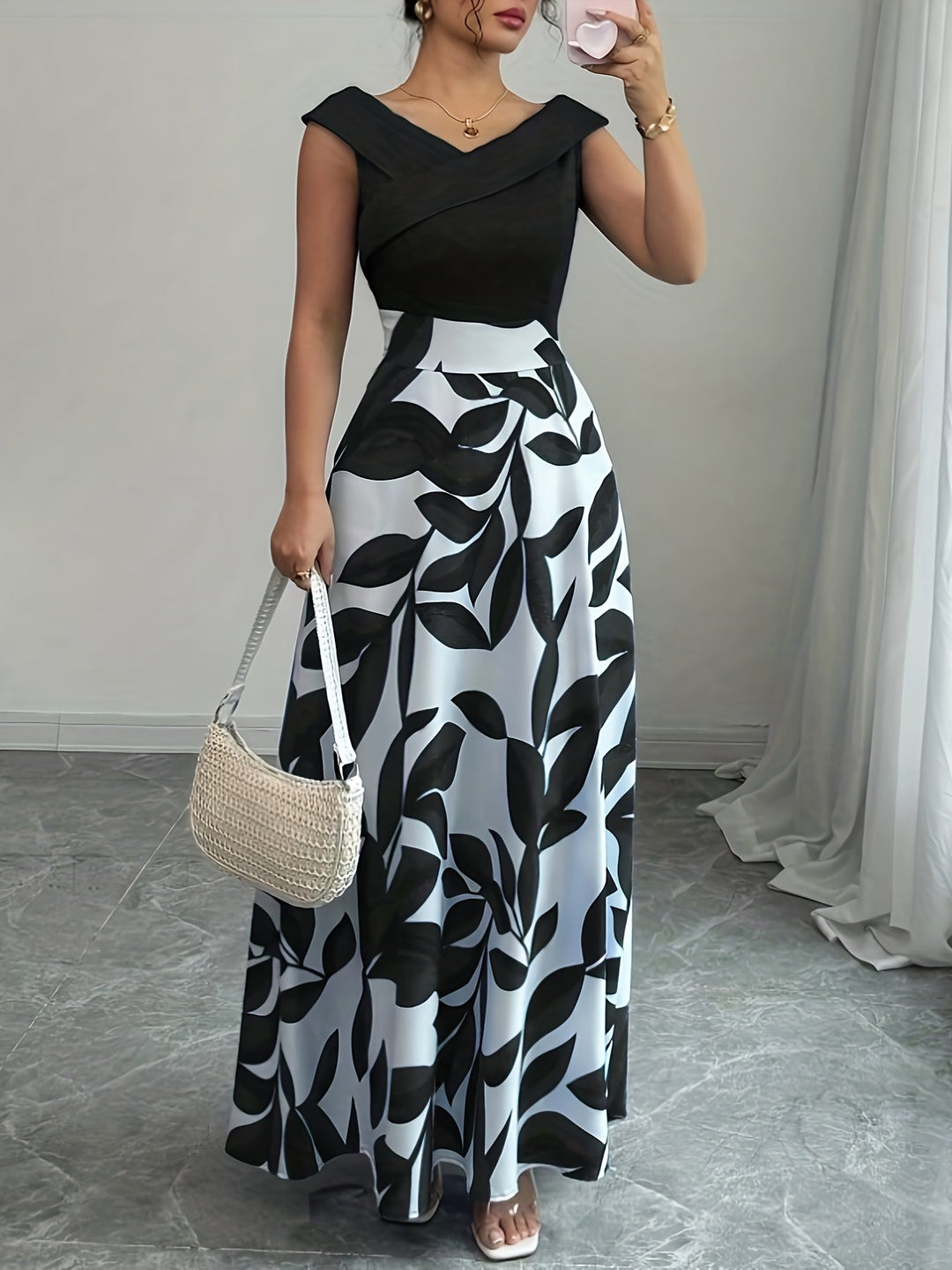 Celeste™ | Botanical A-Line Maxi Dress