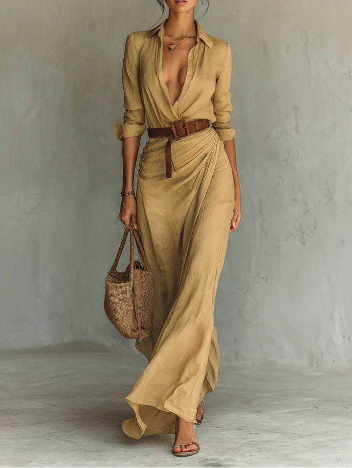 VICTORIA | Elegant Long Casual Dress
