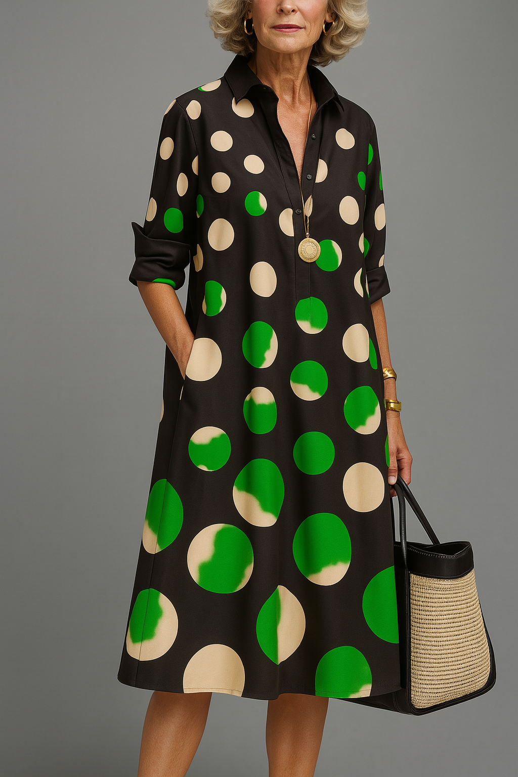 Naomi | Sophisticated Midi Dress with Elegant Design