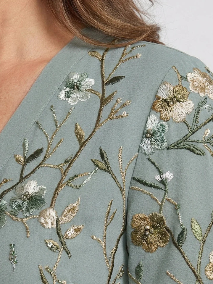 Willow™ | Embroidered Floral Maxi Dress