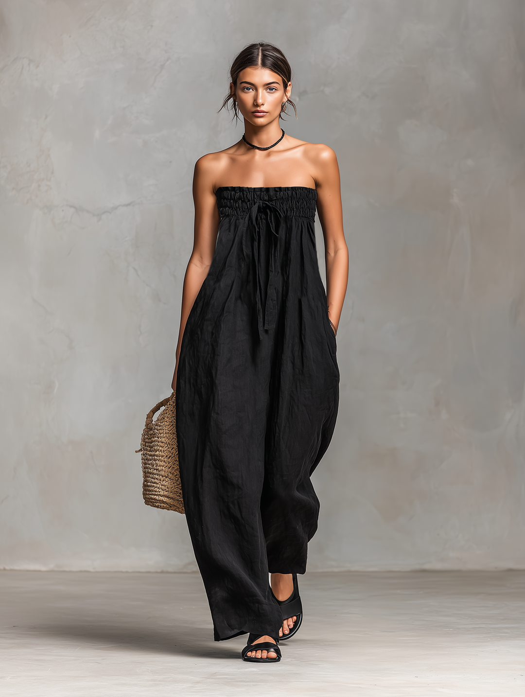 Mia | Relaxed Fit Linen Jumpsuit