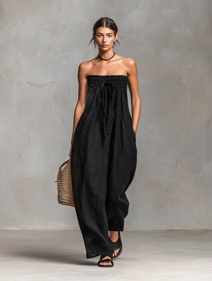 Mia | Relaxed Fit Linen Jumpsuit