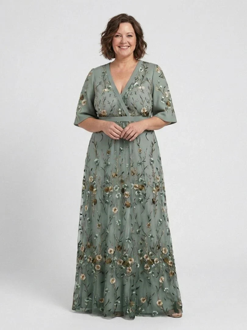 Willow™ | Embroidered Floral Maxi Dress