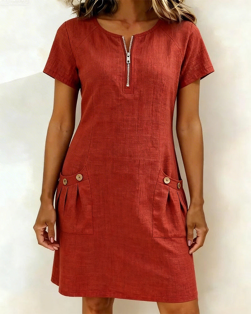 Lina Dress — Natural Elegance for Everyday