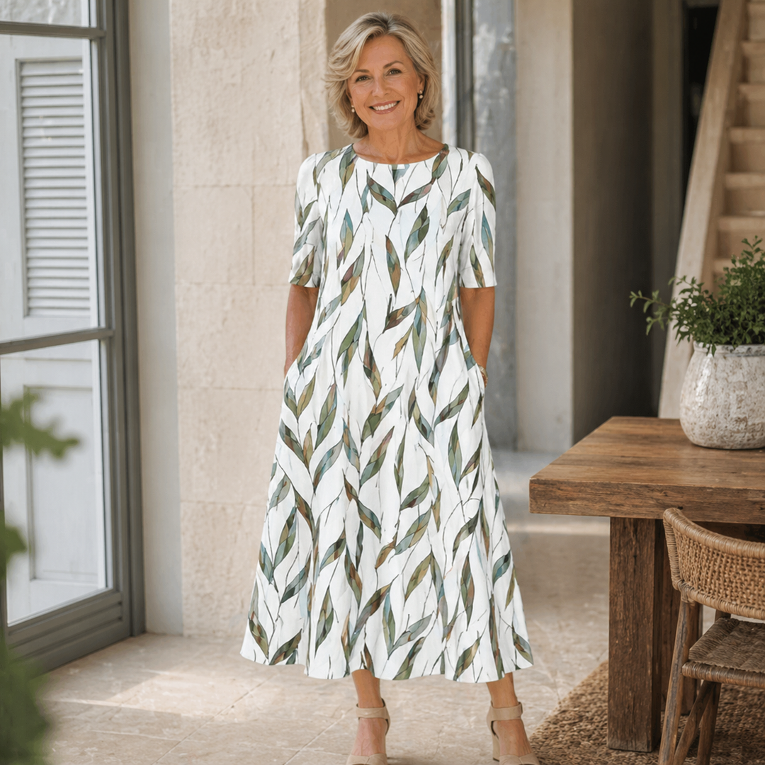 Josephine | Effortless Floral Midi Dress