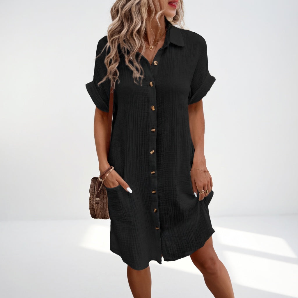 Béatrice™ — Chic and Effortless Shirt Dress
