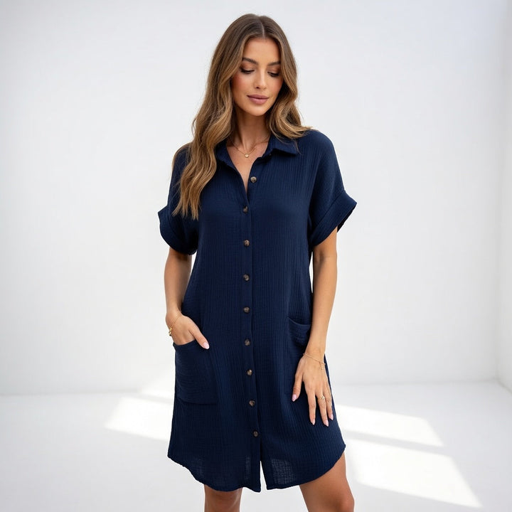 Béatrice™ — Chic and Effortless Shirt Dress