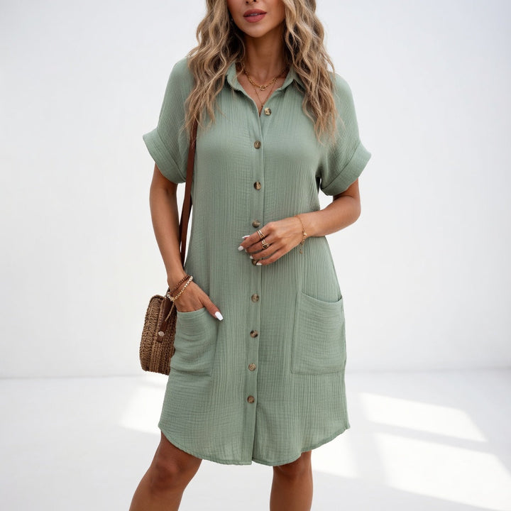 Béatrice™ — Chic and Effortless Shirt Dress