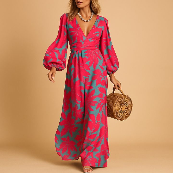 Solea™ | Floral Wrap Maxi Dress