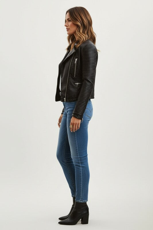 Timeless Elegant Biker Jacket
