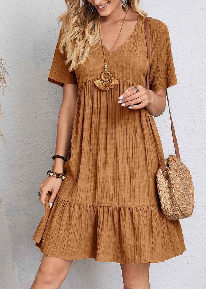 Enora - Elegant dress flattering for the belly