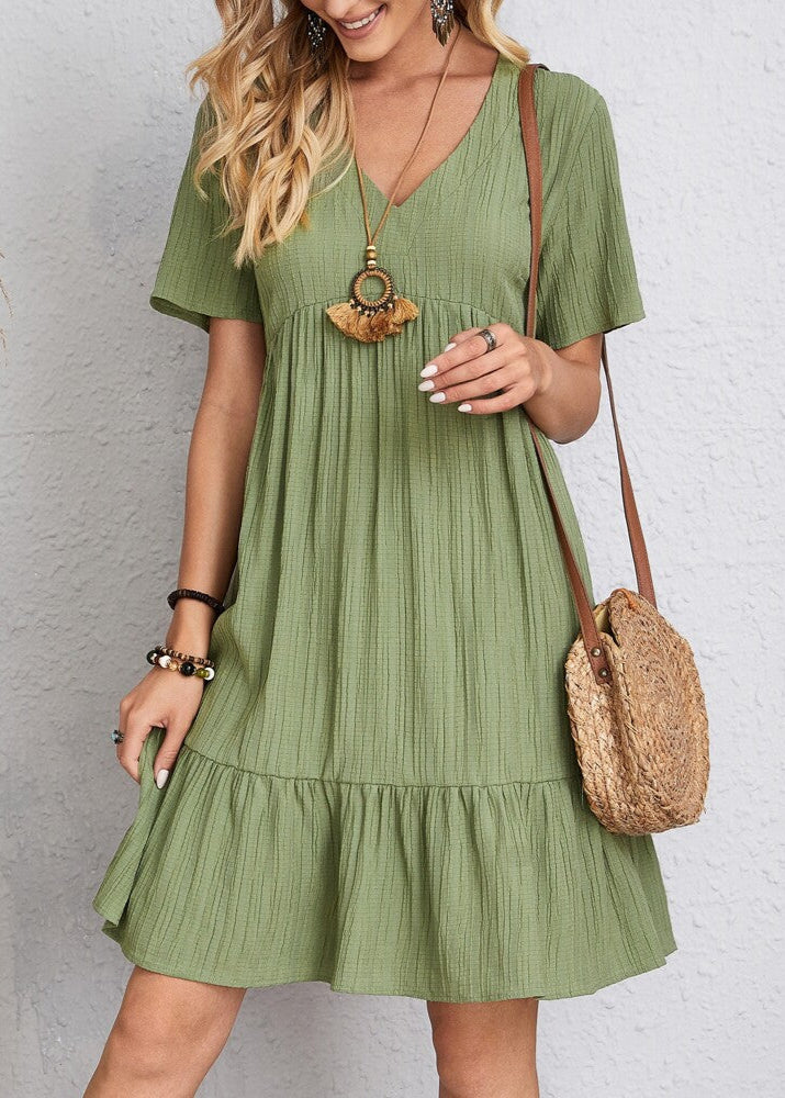 Enora - Elegant dress flattering for the belly