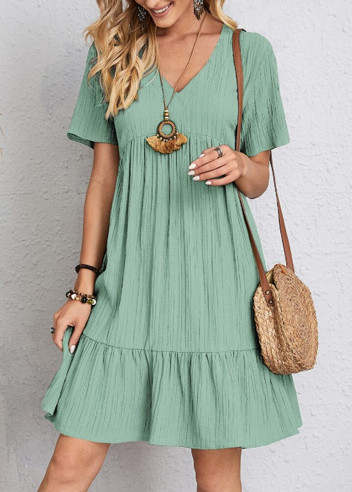 Enora - Elegant dress flattering for the belly