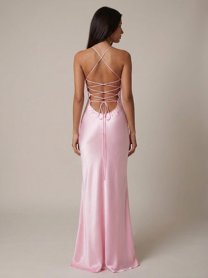 Madison | Beaded Halter Maxi Dress