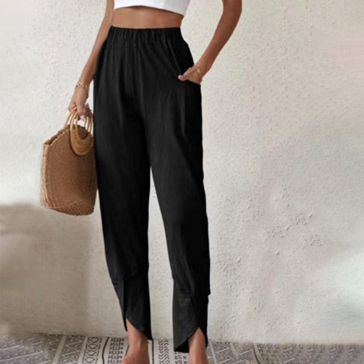 Essari - Distressed Hem Trousers